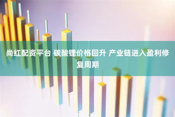 尚红配资平台 碳酸锂价格回升 产业链进入盈利修复周期